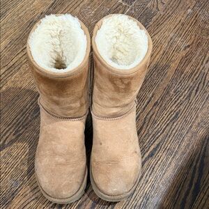 UGG Tan Winter Boots with Cream Lining